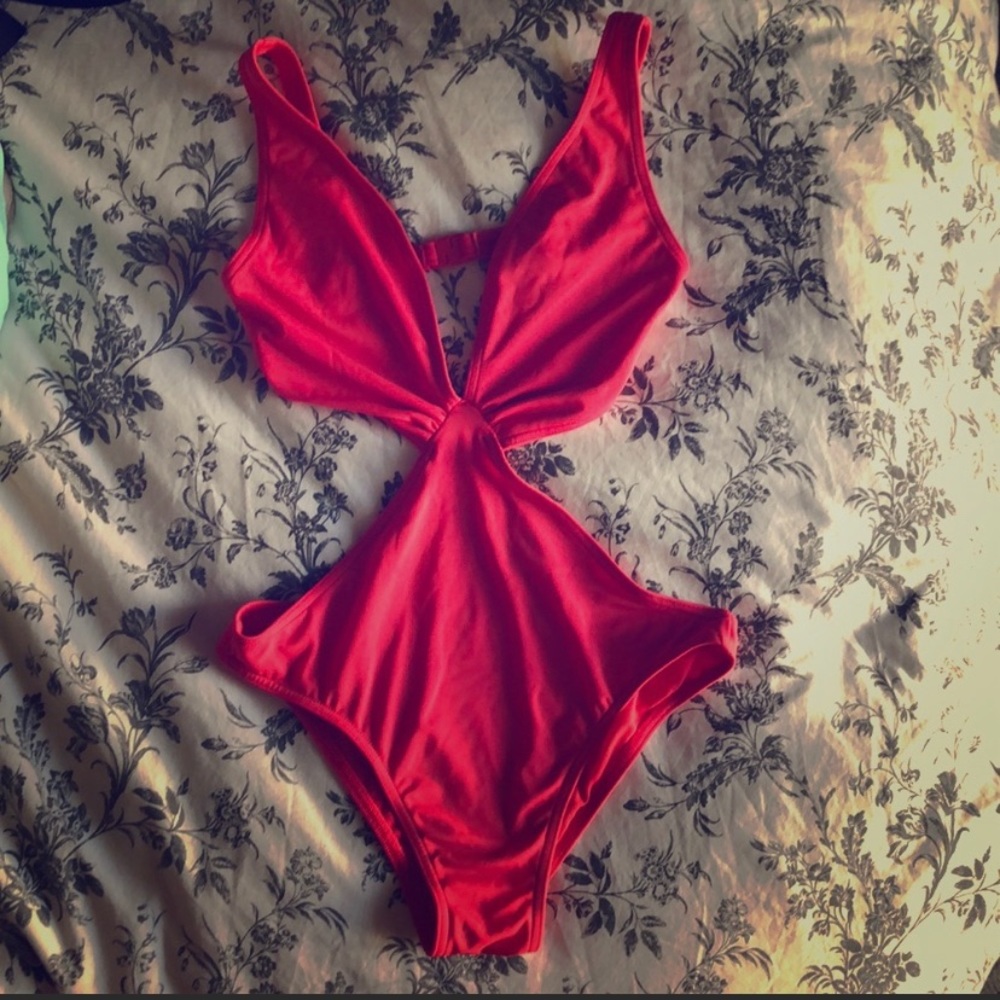 Coral Monokini Swim